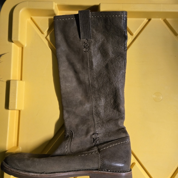 Frye Celia x Stitch Tall Riding Boots Grey Size 6.5 B - Picture 8 of 8